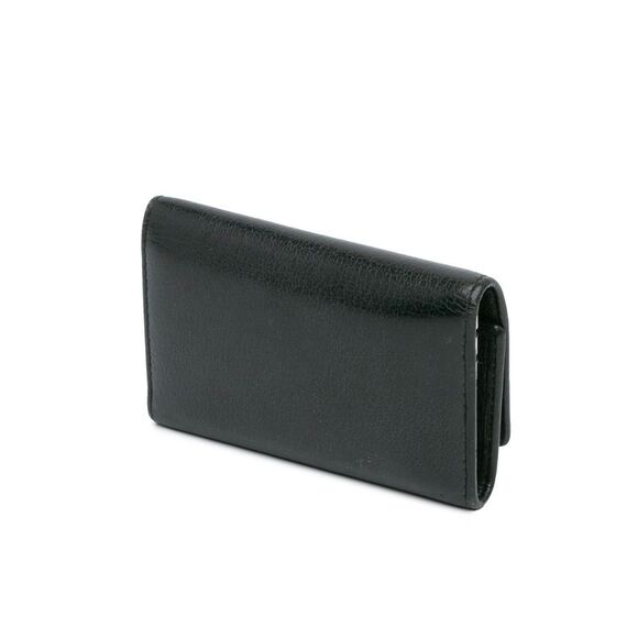 Pre Loved Chanel CC Camellia Leather Key Holder Unisex Black Keychains - Picture 2 of 8